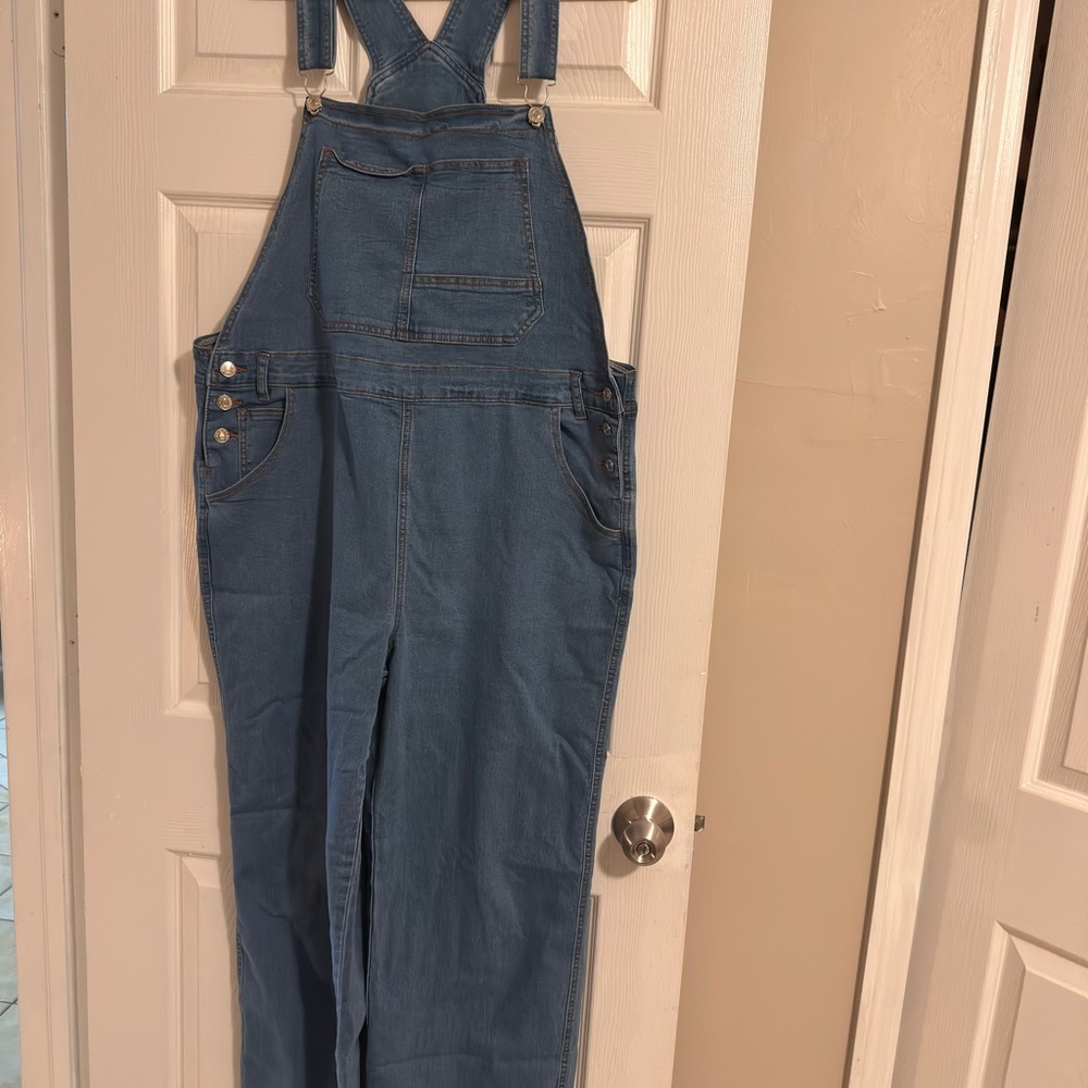 Stylish Women's Denim Overalls